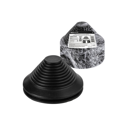 Кабельный ввод мембранный КВМП-1 (Пирамидка 80/70), резина, RAL 9005, IP54 TDM