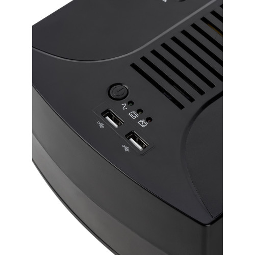 Источник бесперебойного питания ИБП 850 ВА 6 розеток +2USB TDM