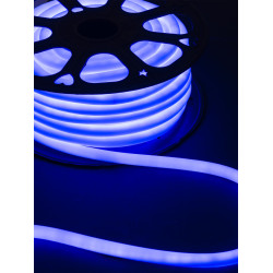 Гибкий неон круглый SMD2835-120 LED/м-220 В-6,5 Вт/м-IP67-синий (25м) TDM