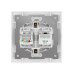 Розетка телефонная RJ11 + компьютерная RJ45 белая 
