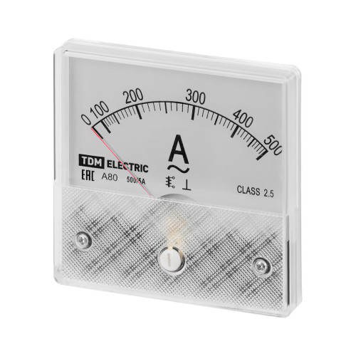 Амперметр А80Н 500А/5А-2,5, трансформаторного включения, (без поверки), TDM