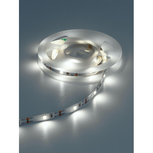 Умная подсветка SMD2835-30LED/m-IP20-5В-2,4Вт-6000К(1 м),датчик движ.и освещ.,акк. Li-Ion1100мАч TDM