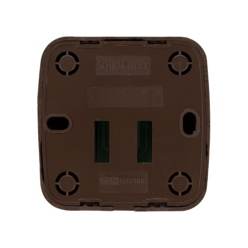 Розетка компьютерная (RJ-45) открытой установки IP20, венге 