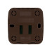 Розетка компьютерная (RJ-45) открытой установки IP20, венге 