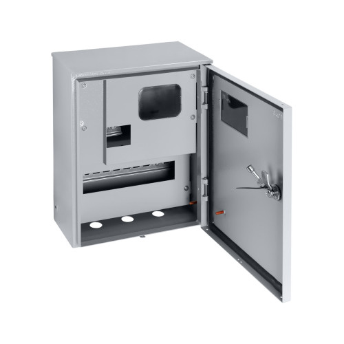 Корпус металлический ЩУ-1ф/1-0-12 IP66 (ЩУРН-1/12 IP66) с опломбировкой счётчика (395х310х165) TDM