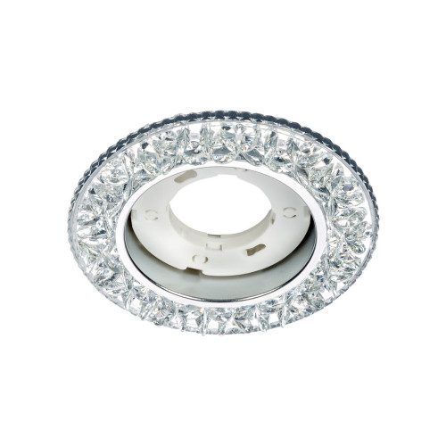 Светильник встраиваемый СВ 03-09 GX53 230В LED подсветка 5 Вт зеркальный/хром TDM