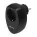 Сетевой фильтр 1 гнездо 2П+З с з/ш 16А 250В черный TDM