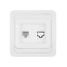 Розетка компьютерная RJ-45 белая 