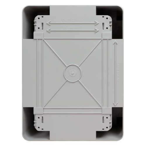 Бокс пластиковый ЩМП-0-1, ABS, IP65, от -45 до +75 °С, навесной, (280x210x130) TDM