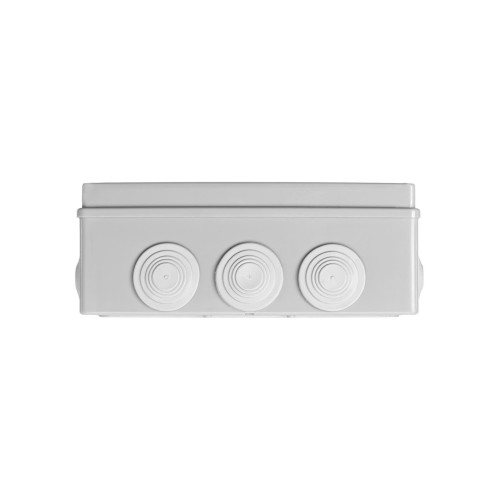 Распаячная коробка ОП 240х190х90мм, крышка, IP55, 12 гермовводов, инд. штрихкод, TDM