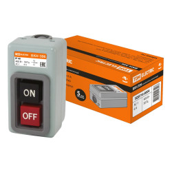 Выключатель кнопочный с блокировкой ВКН-306 3Р 6А 230/400В IP40 TDM
