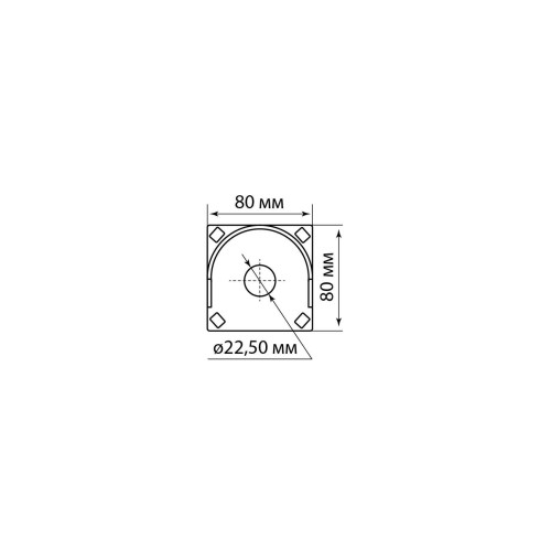 Корпус КП101 c козырьком для кнопок, 1 место, ABS желтый, IP66 TDM