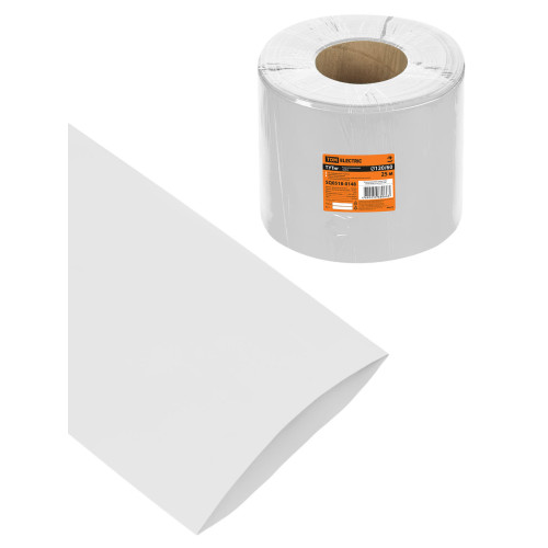 Термоусаживаемая трубка ТУТнг 120/60 белая (25 м/ролл) TDM