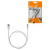Дата-кабель, ДК 4, USB - micro USB, 1 м, белый, TDM
