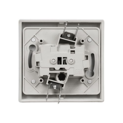 Кнопка звонковая скрытой установки IP54 6A серая 