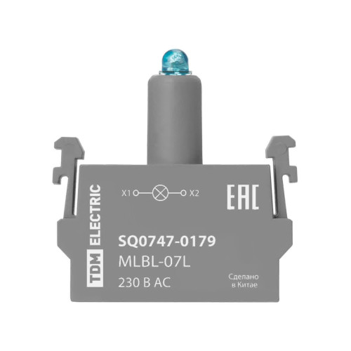 Светодиодный блок MLBL-07L 230 В AC синий TDM