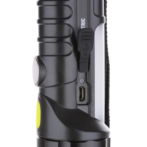 Фонарь автомоб. универс., 6 Вт CREE+3 Вт COB,1x18650 2200 мА*ч, магн., подвес, USB, стропорез,TDM