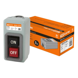 Выключатель кнопочный с блокировкой ВКН-310 3Р 10А 230/400В IP40 TDM