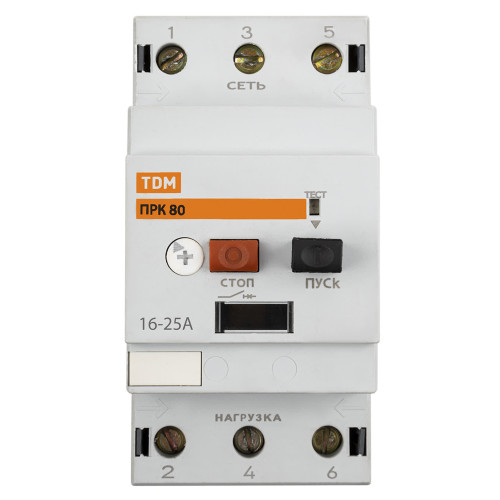 Пускатель ПРК80-25 In=25A Ir=16-25A Ue 660В TDM