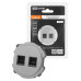Розетка компьютерная двойная RJ45 платина, 