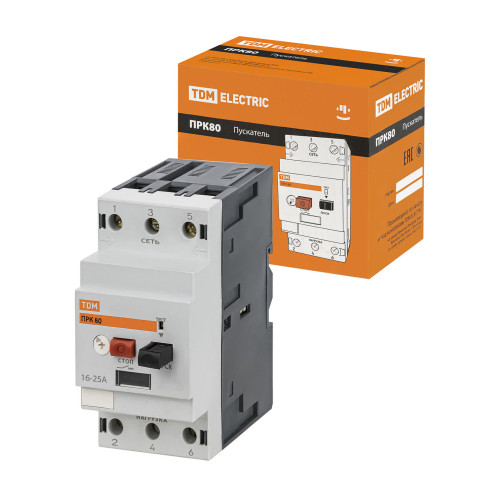 Пускатель ПРК80-25 In=25A Ir=16-25A Ue 660В TDM