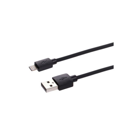 Дата-кабель, ДК 3, USB - Lightning, 1 м, черный, TDM
