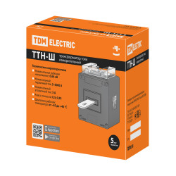 Трансформатор тока измерительный с шиной ТТН-Ш 750/5- 5VA/0,5-Р TDM