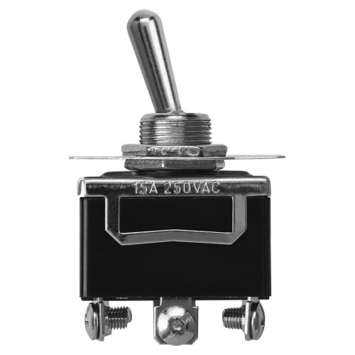 Переключатель-тумблер KN3C-123AAH 1P 250В AC/DC 15А (3c) ON-OFF-ON без фиксации TDM