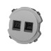 Розетка телефонная RJ11 + компьютерная RJ45 платина, 