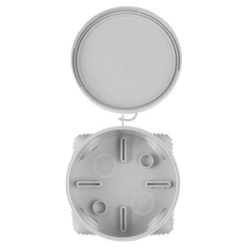 Распаячная коробка ОП D85х40мм, крышка, IP54, 4вх. TDM