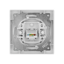 Розетка компьютерная RJ45 серебр. металлик 