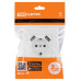 Розетка 2П+З 16А 250В + 2 USB порта 2,1А 5В белая 