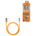 Дата-кабель, ДК 14, USB - USB Type-C, 1 м, силиконовая оплетка, оранжевый, TDM