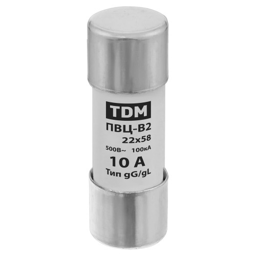 Плавкая вставка ПВЦ-В2 22х58 10А TDM