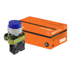 Кнопка SB2-BL61 с возвратом, 1НО, d22 мм, синяя, IP40 TDM