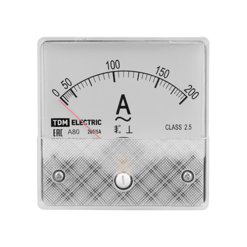 Амперметр А80 200А/5А-2,5, трансформаторного включения, (поверенный), TDM