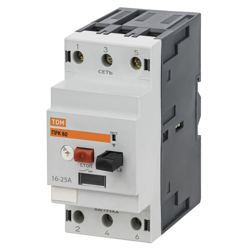 Пускатель ПРК80-25 In=25A Ir=16-25A Ue 660В TDM