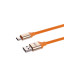 Дата-кабель, ДК 14, USB - USB Type-C, 1 м, силиконовая оплетка, оранжевый, TDM