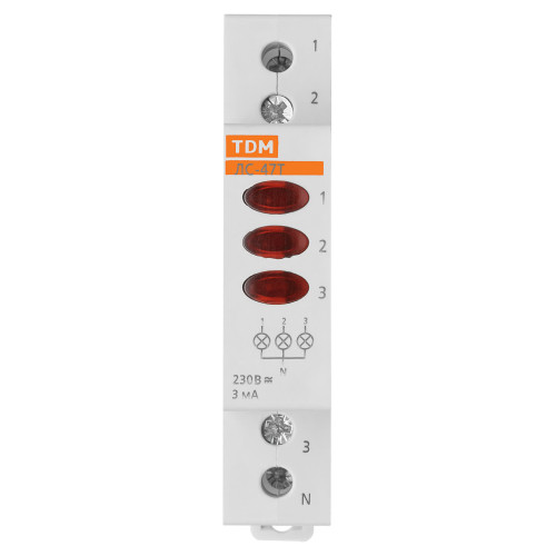 Индикатор фаз ЛС-47Т (LED) AC/DC TDM