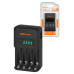 Зарядное устройство 18044 (1800 mA 4 слота АА/ААА 4 кан.), LCD-экран, 220 В, TDM