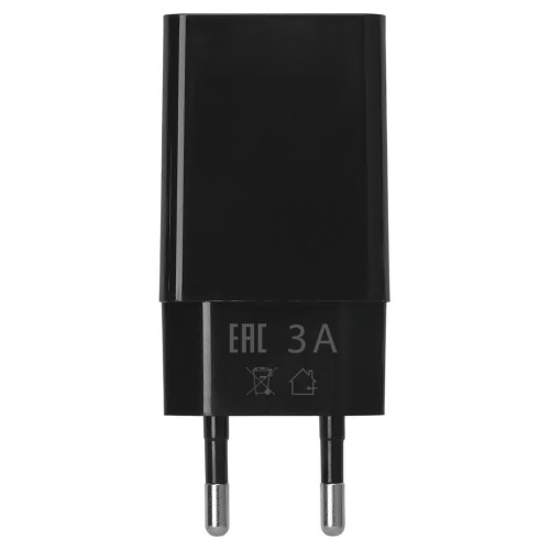 Сетевое зарядное устройство, СЗУ 6, Quick Charge 3.0, 3 А, 1 USB, черный, TDM