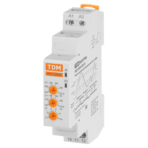 Реле напряжения 1ф РН 1-220В TDM