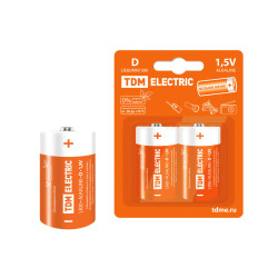 Элемент питания LR20 D Alkaline 1,5V BP-2 TDM