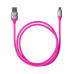 Дата-кабель, ДК 19, USB - micro USB, 1 м, силиконовая оплетка, розовый, TDM