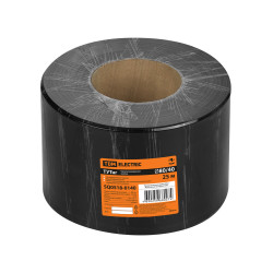 Термоусаживаемая трубка ТУТнг 80/40 черная (25 м/ролл) TDM