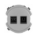 Розетка телефонная RJ11 + компьютерная RJ45 платина, 