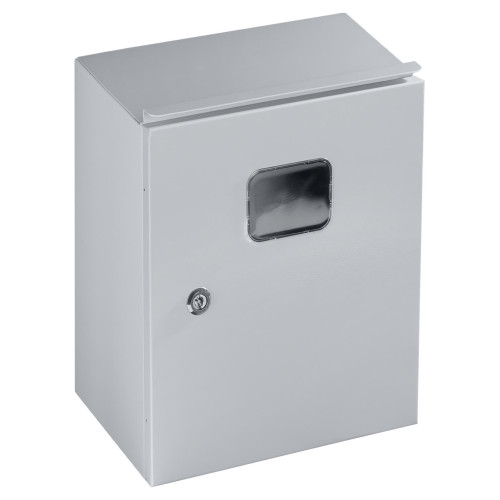 Корпус металлический ЩУ-МП (370х325х180) с окном IP54 Народный эконом