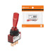 Выключатель-тумблер ASW-13D 1P 12В AC/DC 20А (3c) ON-OFF с фиксацией с красной LED подсветкой TDM