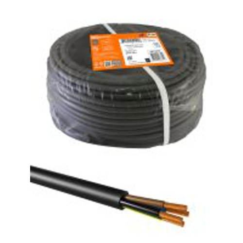 Провод ПВС 4х0,75 ГОСТ (100м), черный TDM