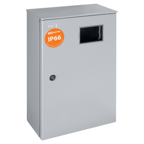 Корпус металлический ЩУ-3ф/1-0-12 IP66 (ЩУРН-3/12 IP66) с опломбировкой счётчика (542х347х180) TDM